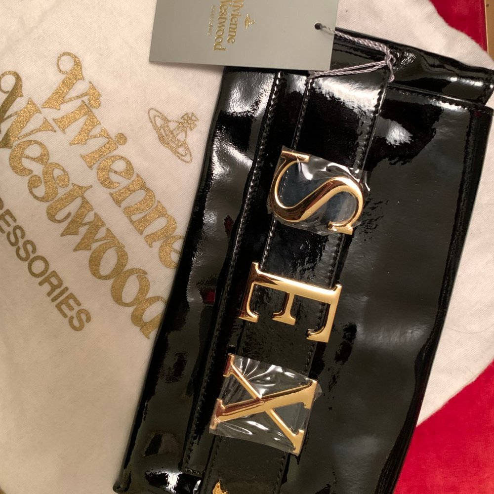 NWT Vivienne Westwood "SEX" clutch black (ITALY)